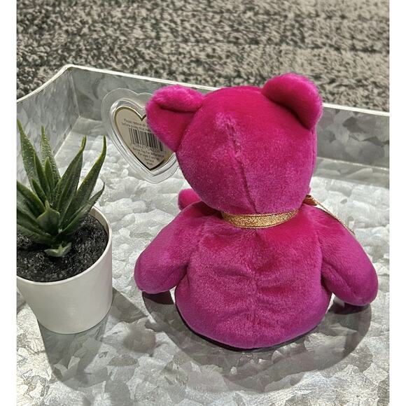 Ty Beanie Baby, “Millennium” Tag, New Years Bear, 1999‎ W/Hard Tag Cover - Picture 3 of 5